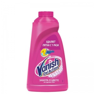 Пятновыводитель жидкий Vanish Oxi Action, 1л, флакон (5900627006315), 12 уп.