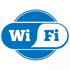 Знак указательный OfficeSpace "Wi-Fi" (пленка, 200x200мм) 5шт. (SS_28986)